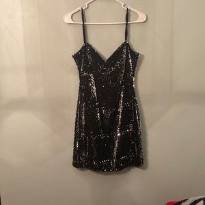 Zara Black Sequin Dress